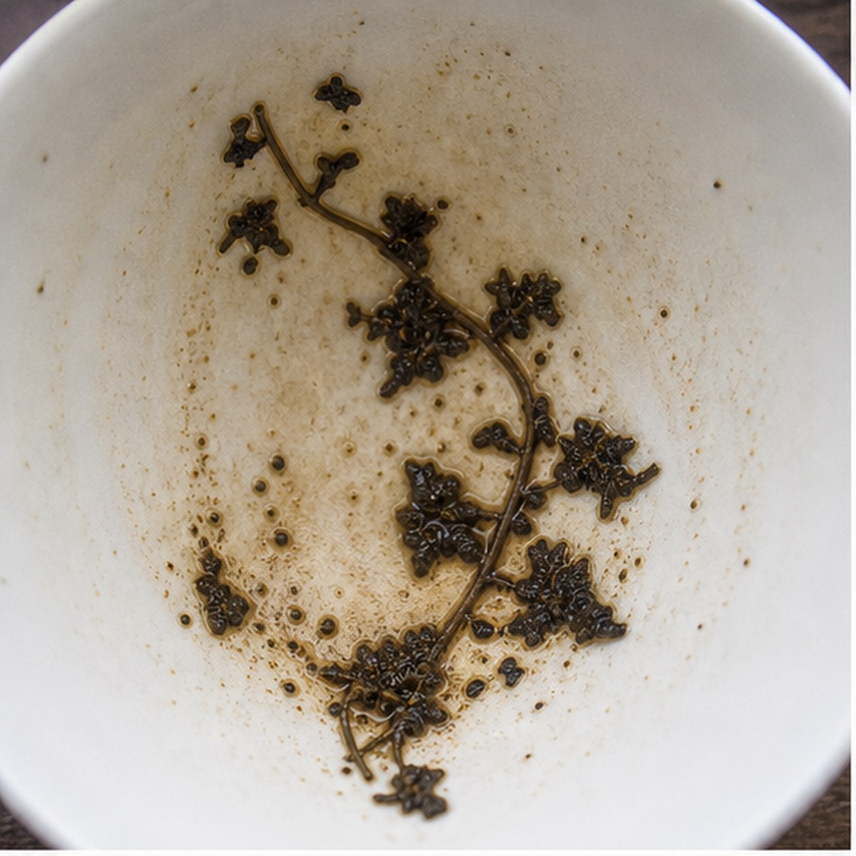 Ivy tea leaf reading cup example