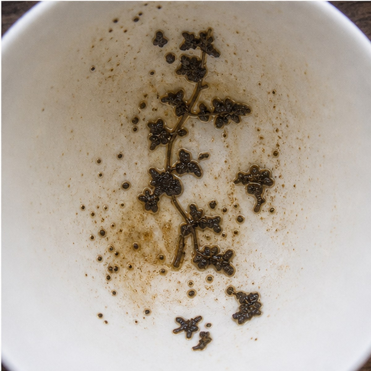 Ivy tea leaves cup variation three