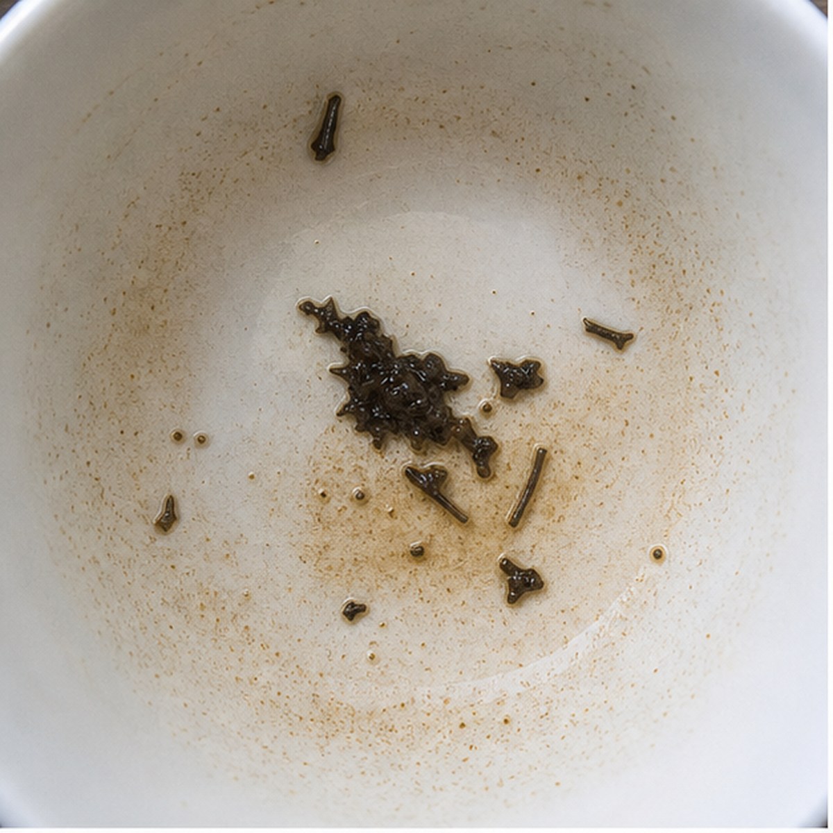 Jackdaw tea leaf reading cup example