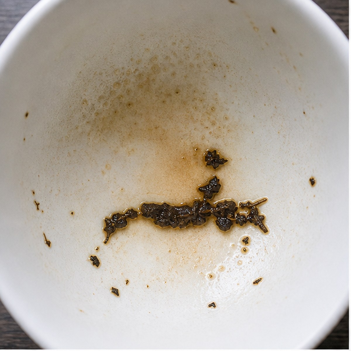 Jockey tea leaf reading cup example