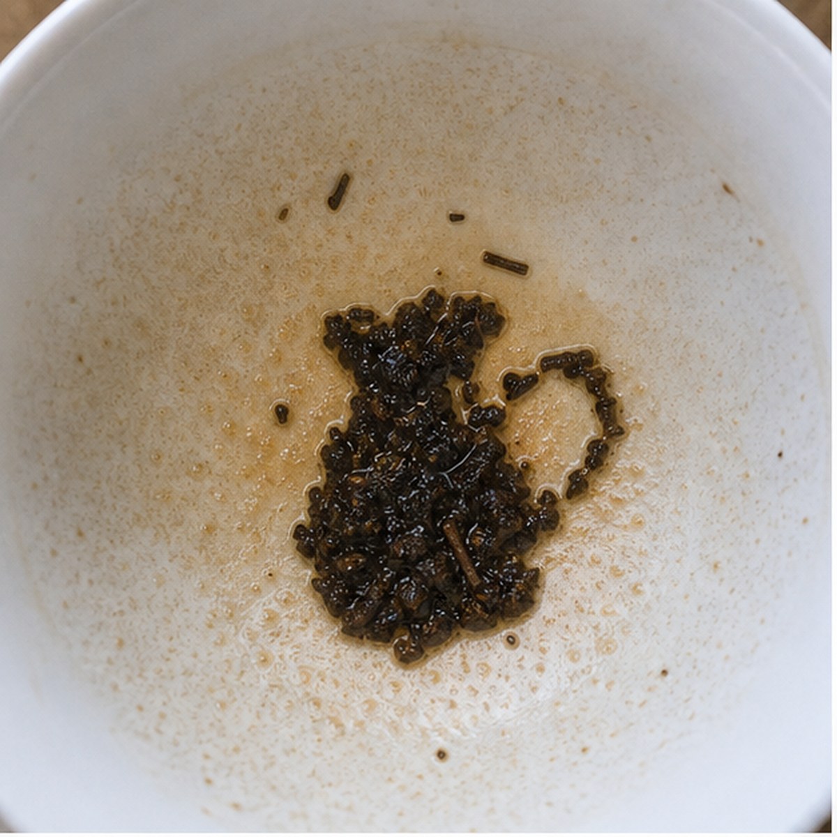 Jug tea leaf reading cup example