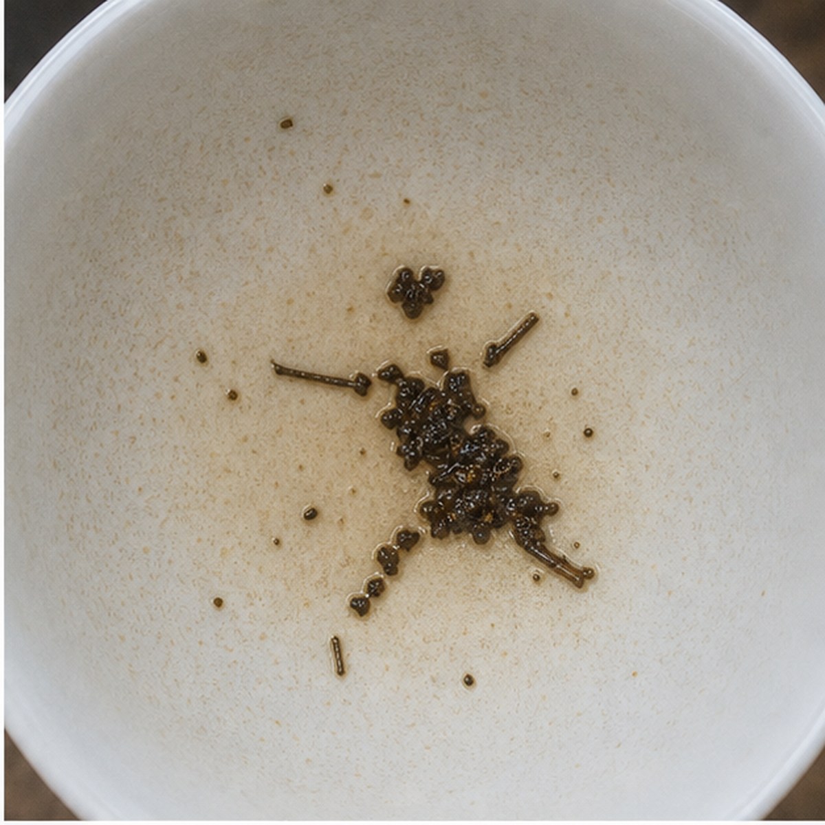 Jumping Figure tea leaves cup variation one