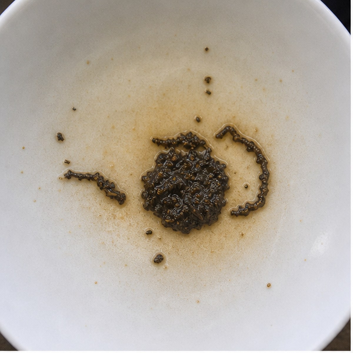 Kettle tea leaf reading cup example