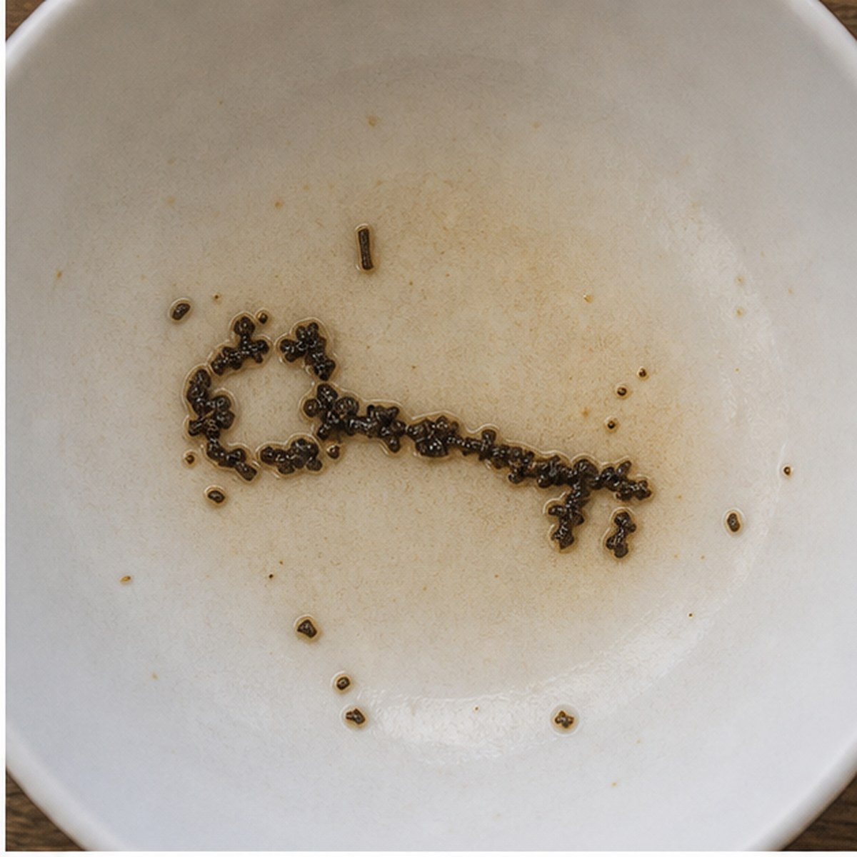 Key tea leaves cup variation one