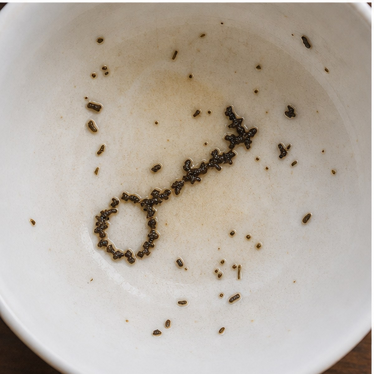 Key tea leaves cup variation two