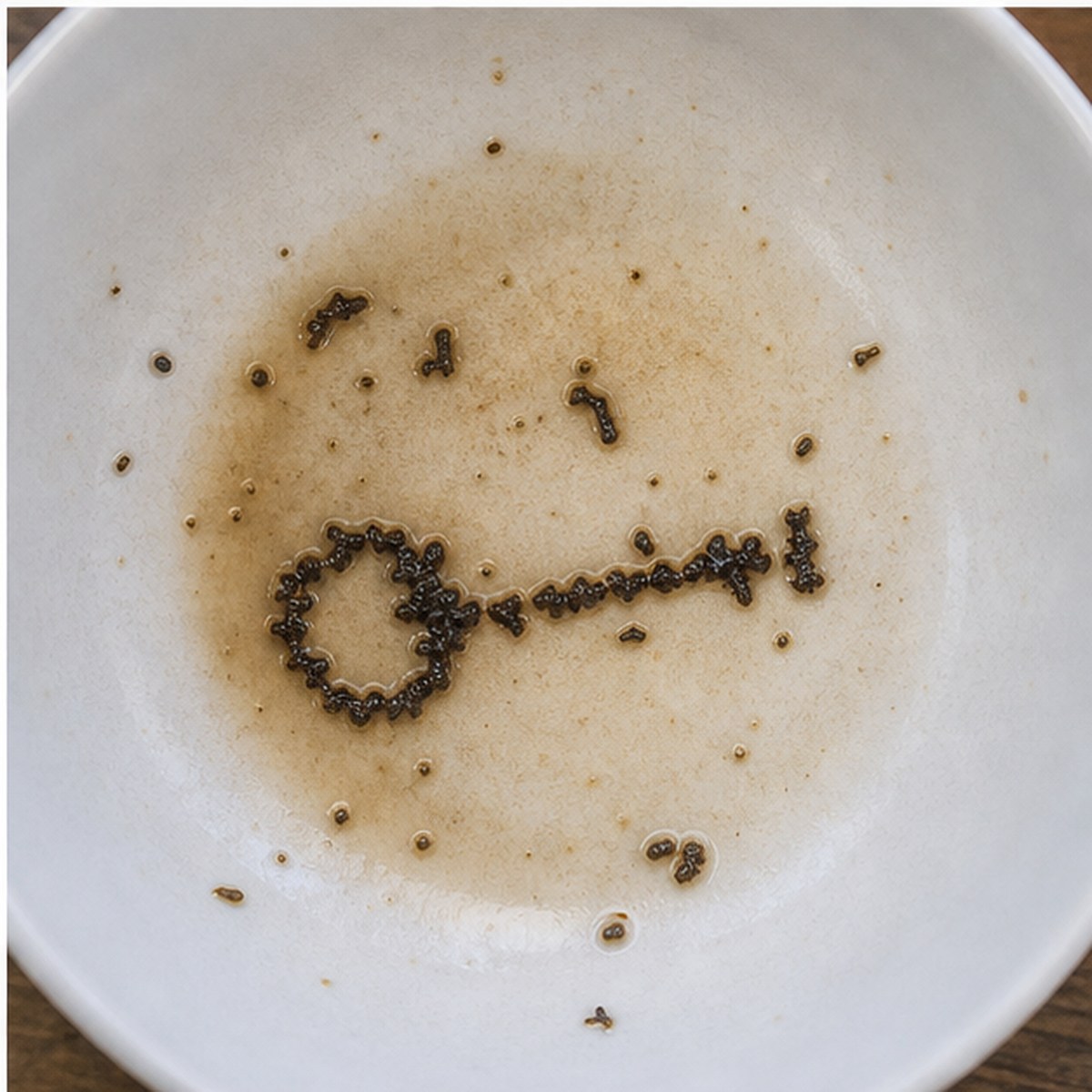 Key tea leaves cup variation three