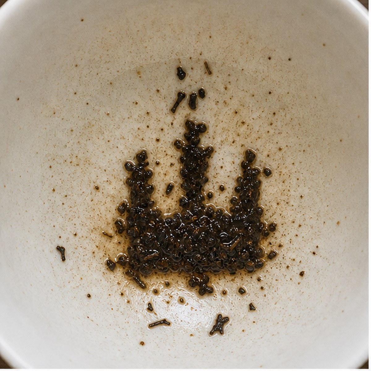 King On His Throne tea leaf reading cup example