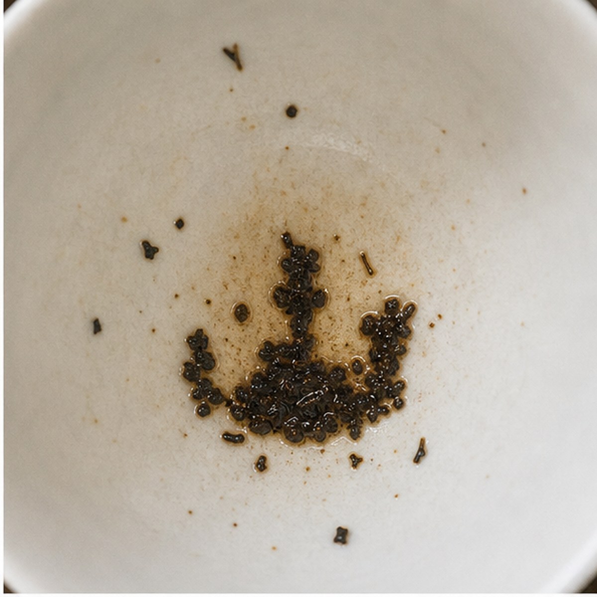 King On His Throne tea leaves cup variation one