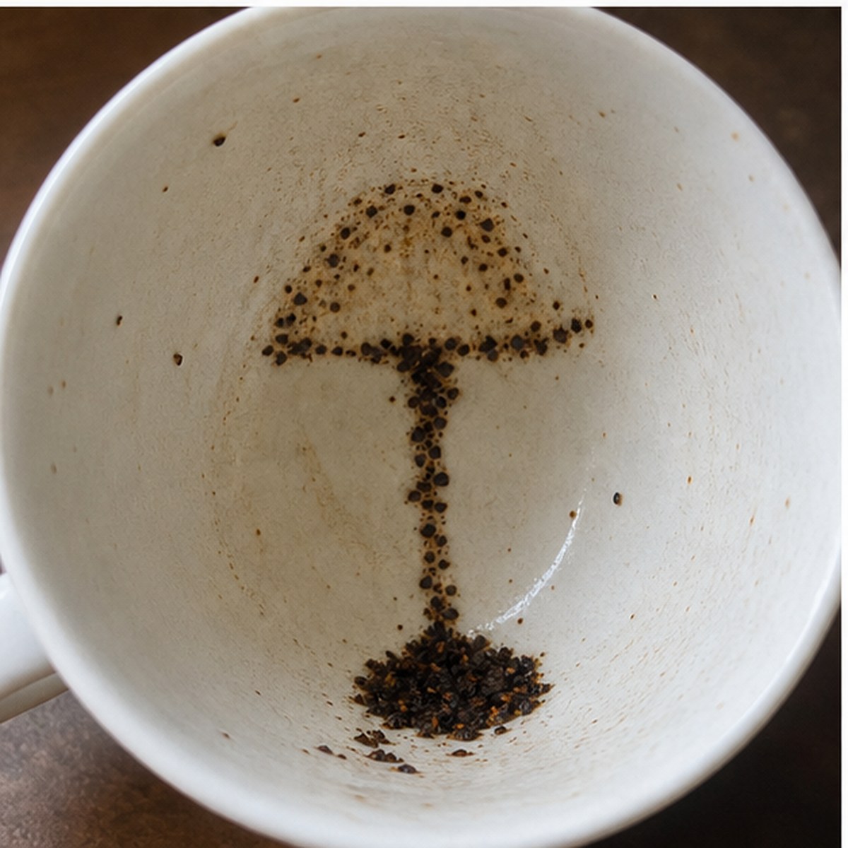 Lamp tea leaves cup variation two