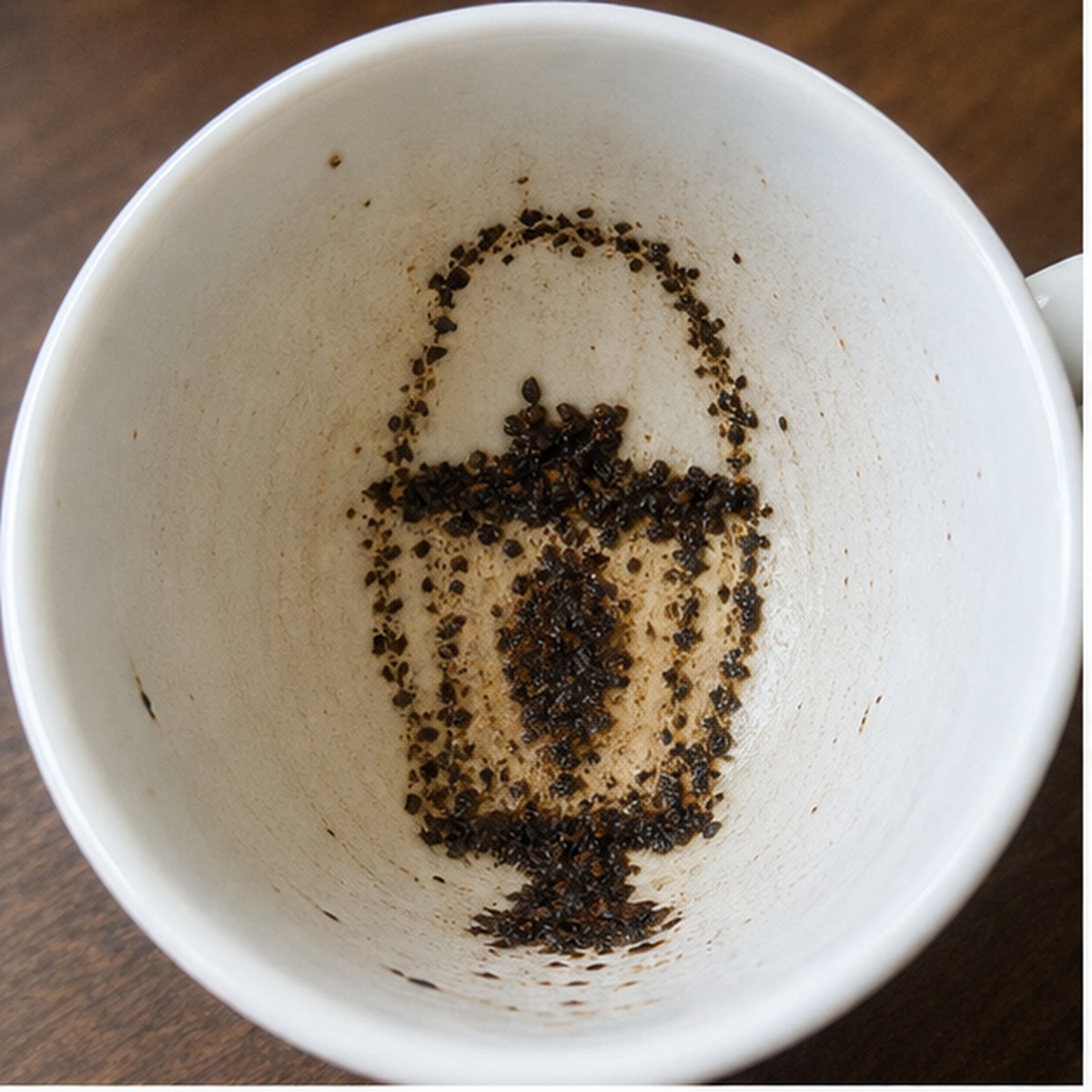 Lantern tea leaf reading cup example