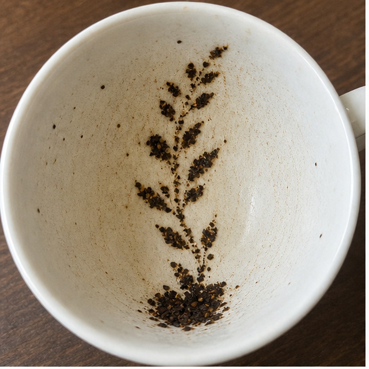 Laurel tea leaf reading cup example