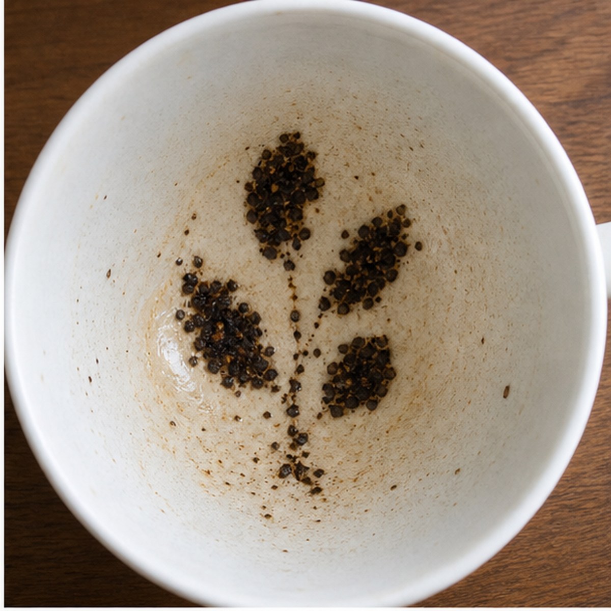 Leaves tea leaves cup variation one