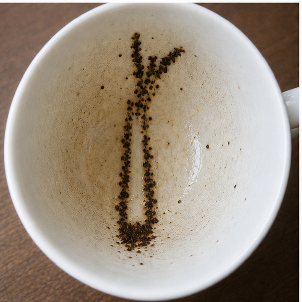 Leek tea leaves cup variation two