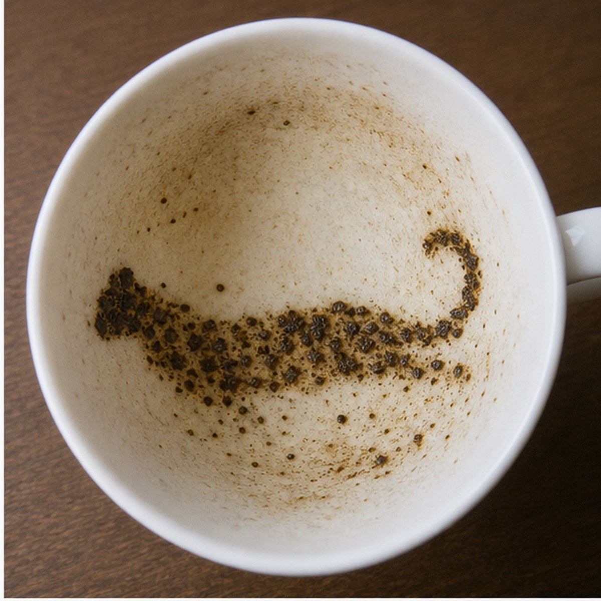 Leopard tea leaves cup variation one