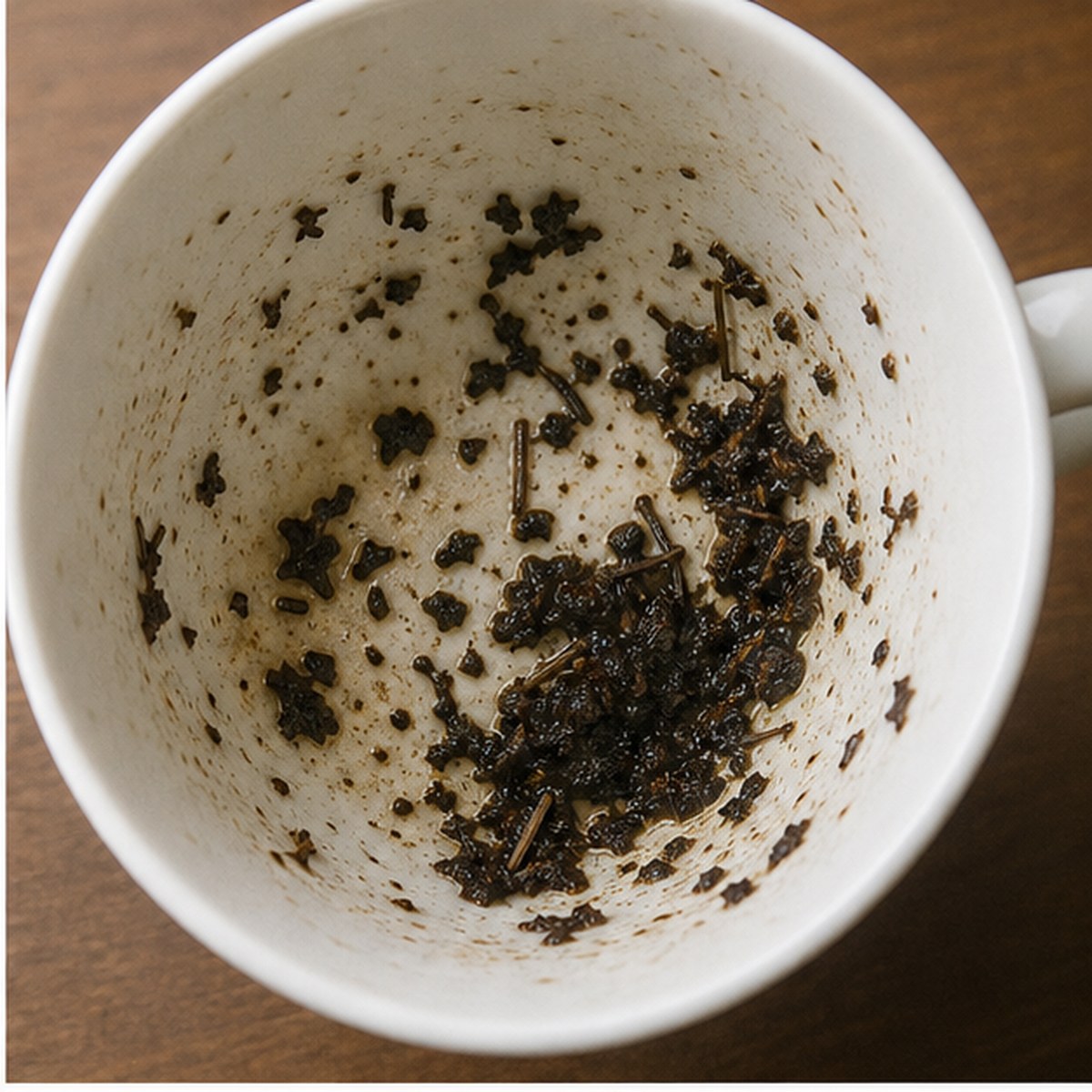 Letters tea leaves cup variation one