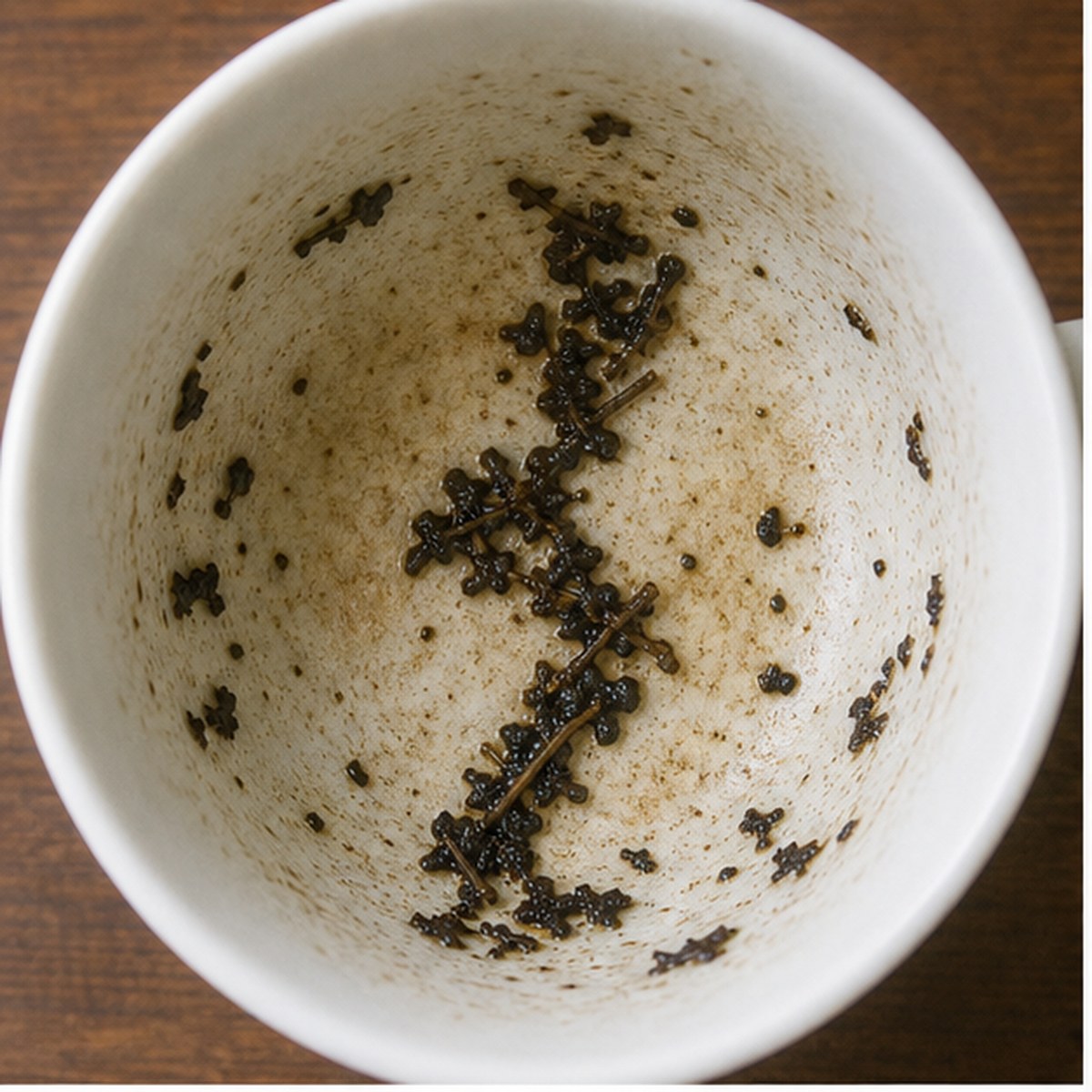 Lightning tea leaf reading cup example