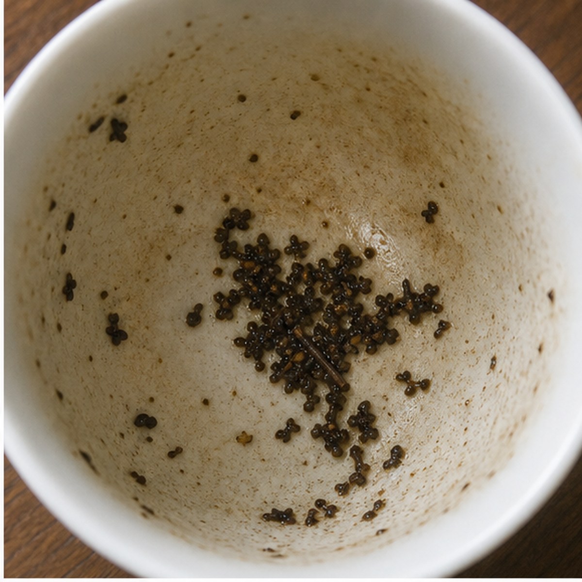 Lilac tea leaves cup variation one