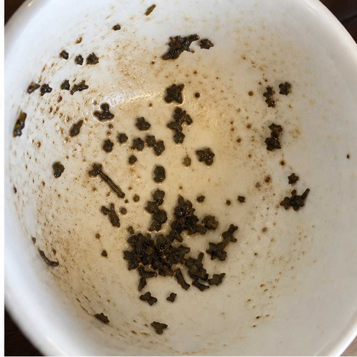 Lily-Of-The-Valley tea leaves cup variation one