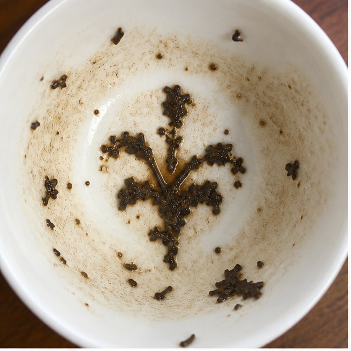 Lily tea leaf reading cup example