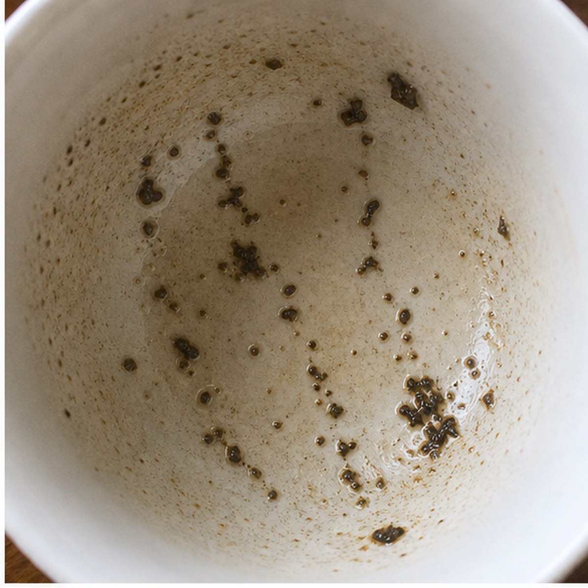 Lines Of Dots tea leaves cup variation one