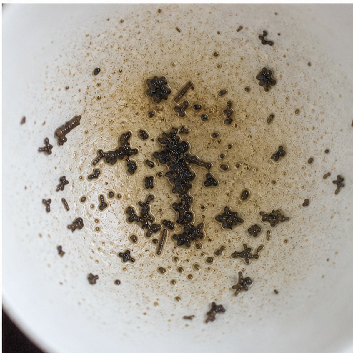 Man Carrying A Burden tea leaves cup variation three
