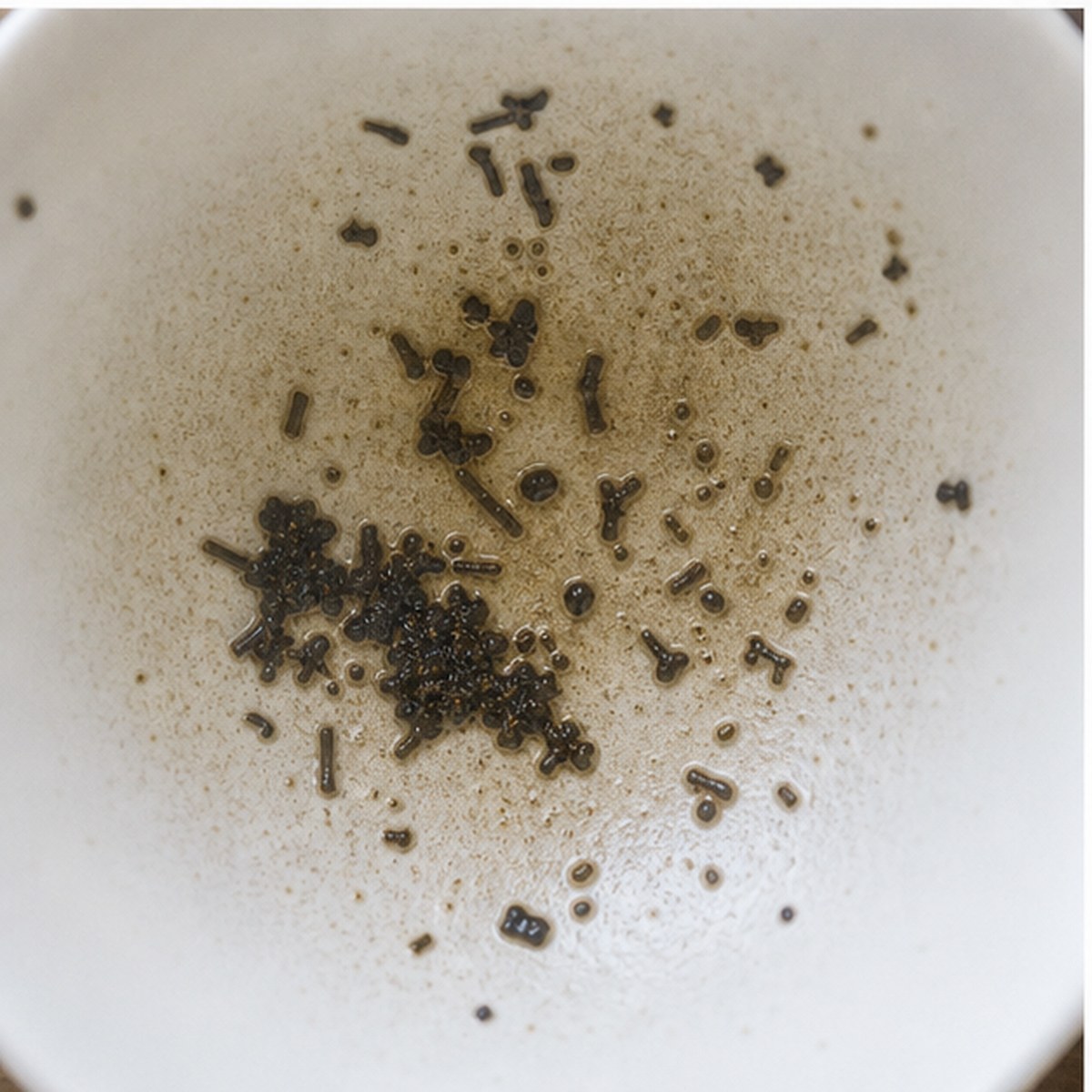 Man Speaking From A Platform tea leaves cup variation two