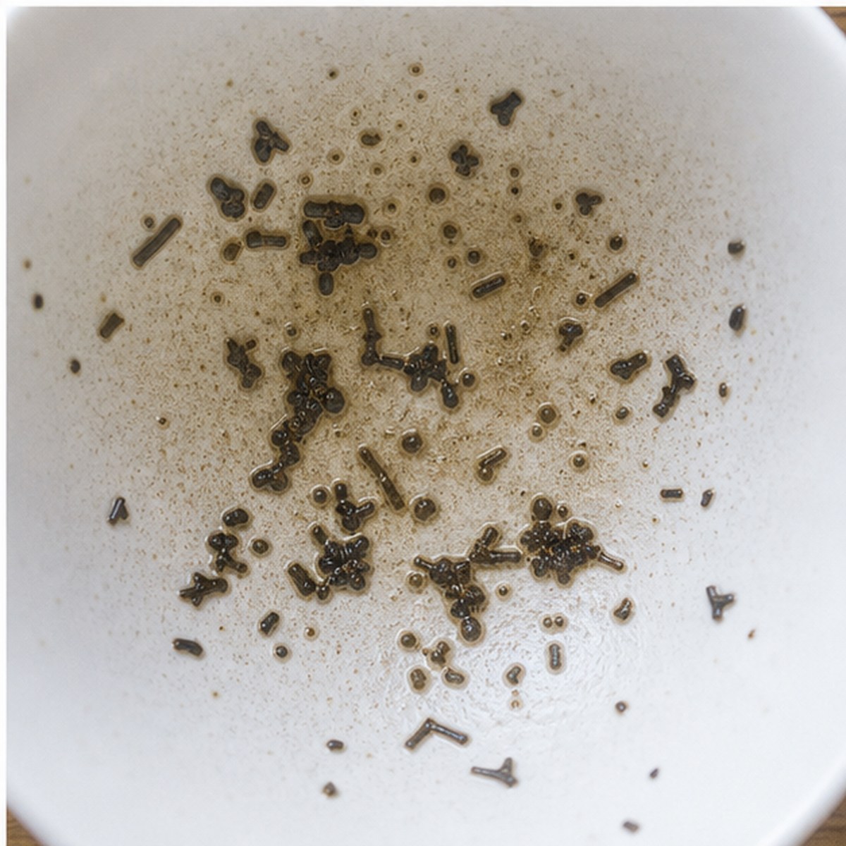 Man Speaking From A Platform tea leaves cup variation three