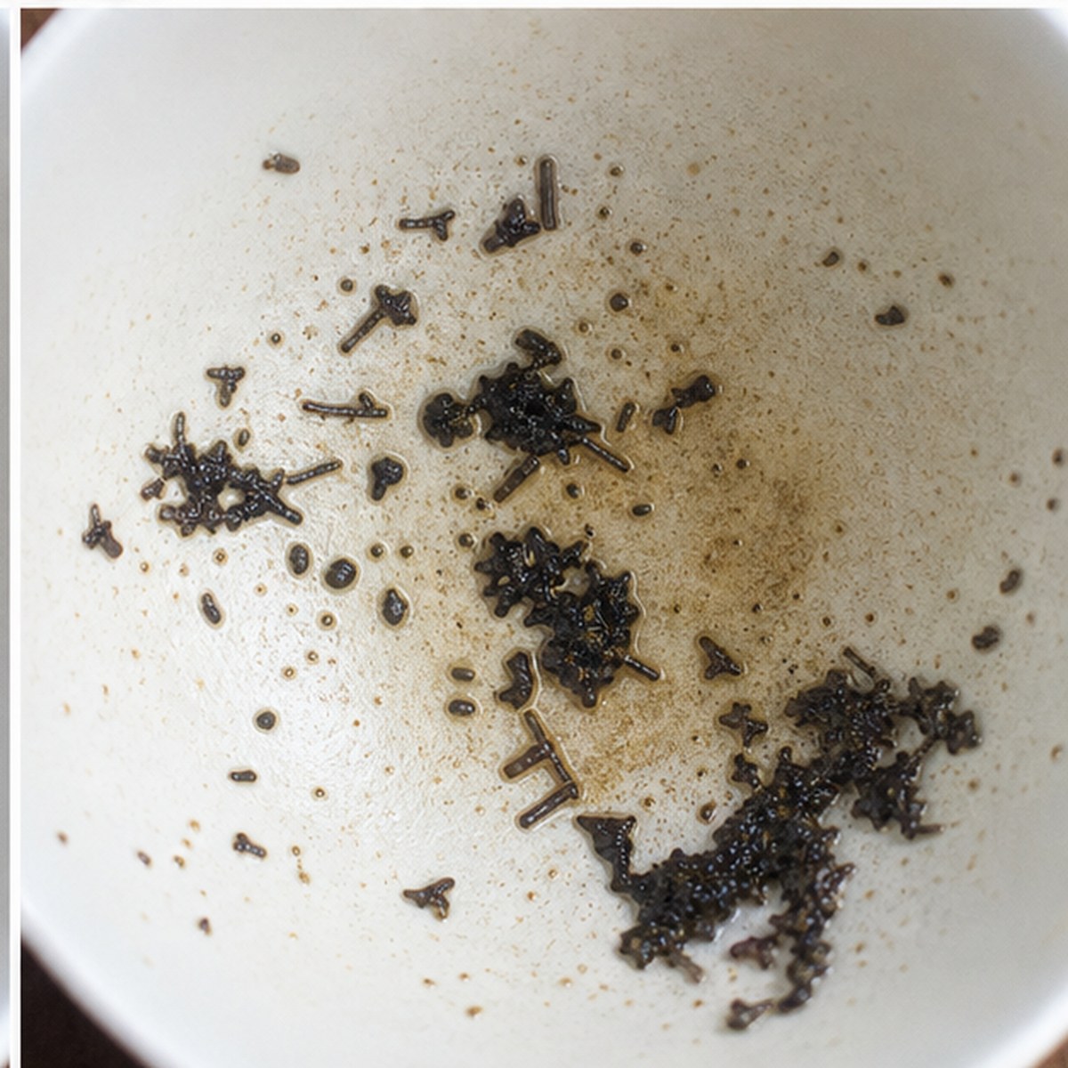 Man tea leaves cup variation three