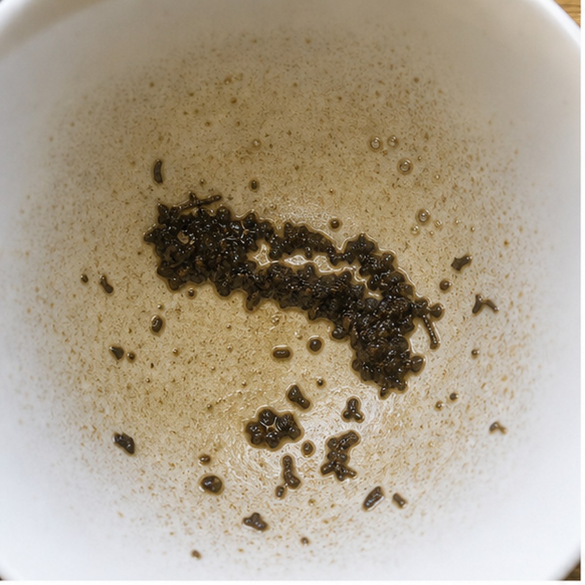 Marrow tea leaf reading cup example