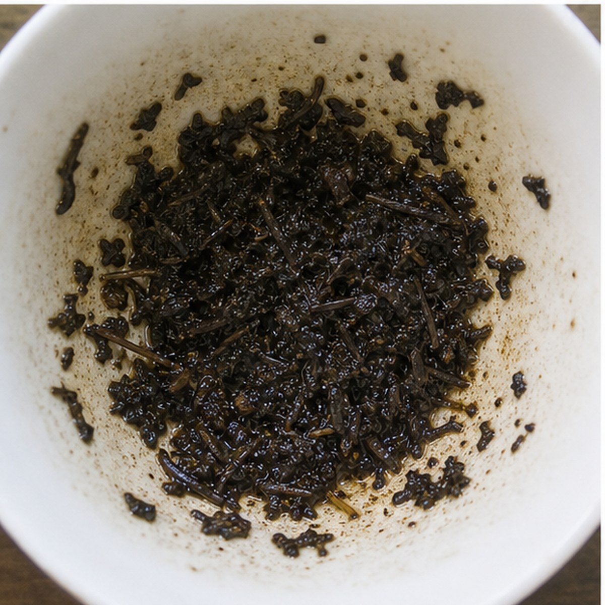 Mass Of Leaves tea leaves cup variation two