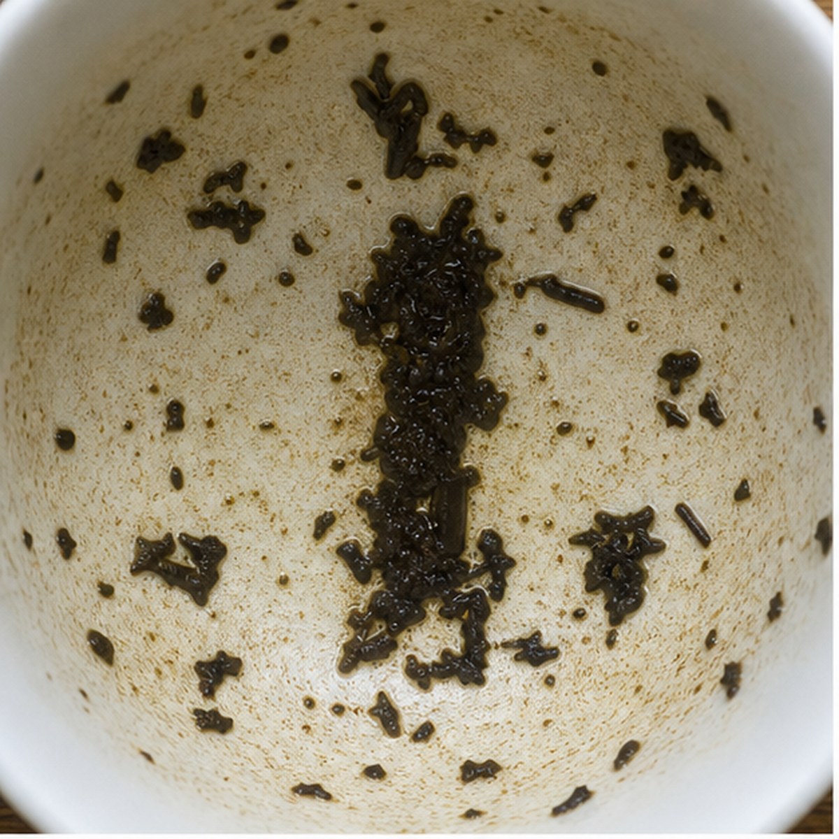 Mine-Shaft tea leaf reading cup example