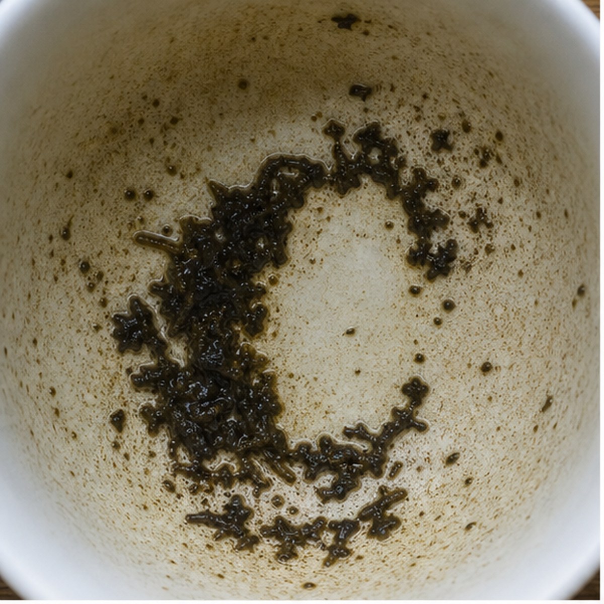 Mirror tea leaf reading cup example