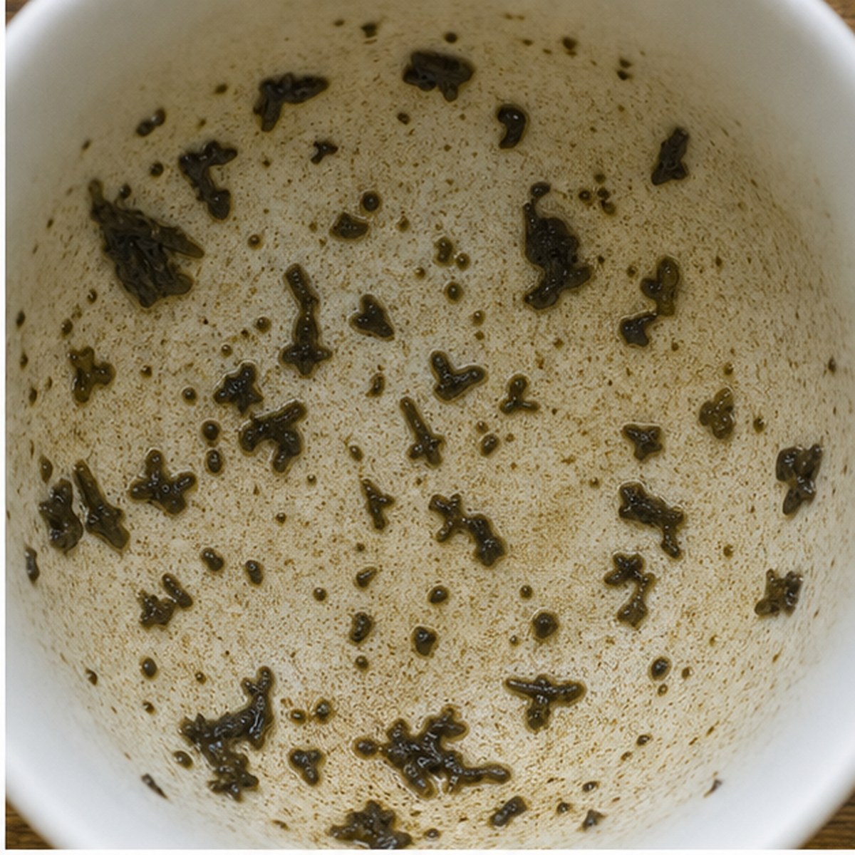Mirror tea leaves cup variation one