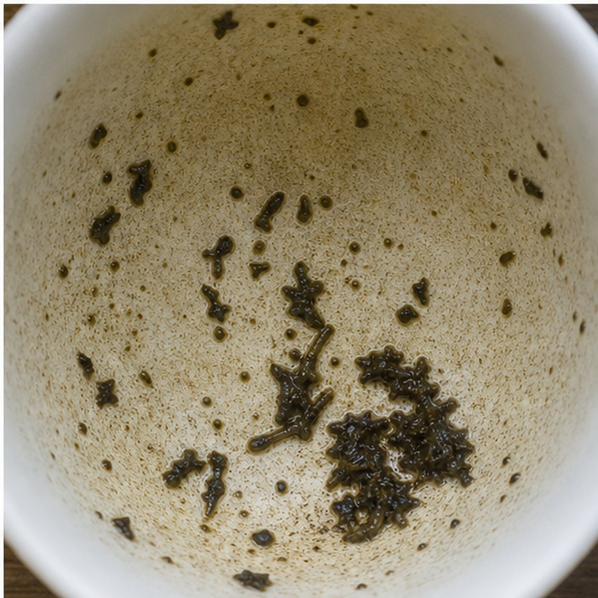 Mirror tea leaves cup variation three
