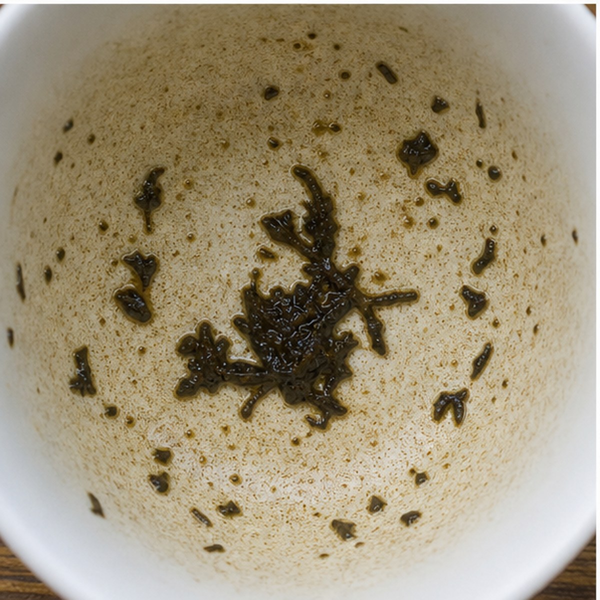 Mistletoe tea leaves cup variation two