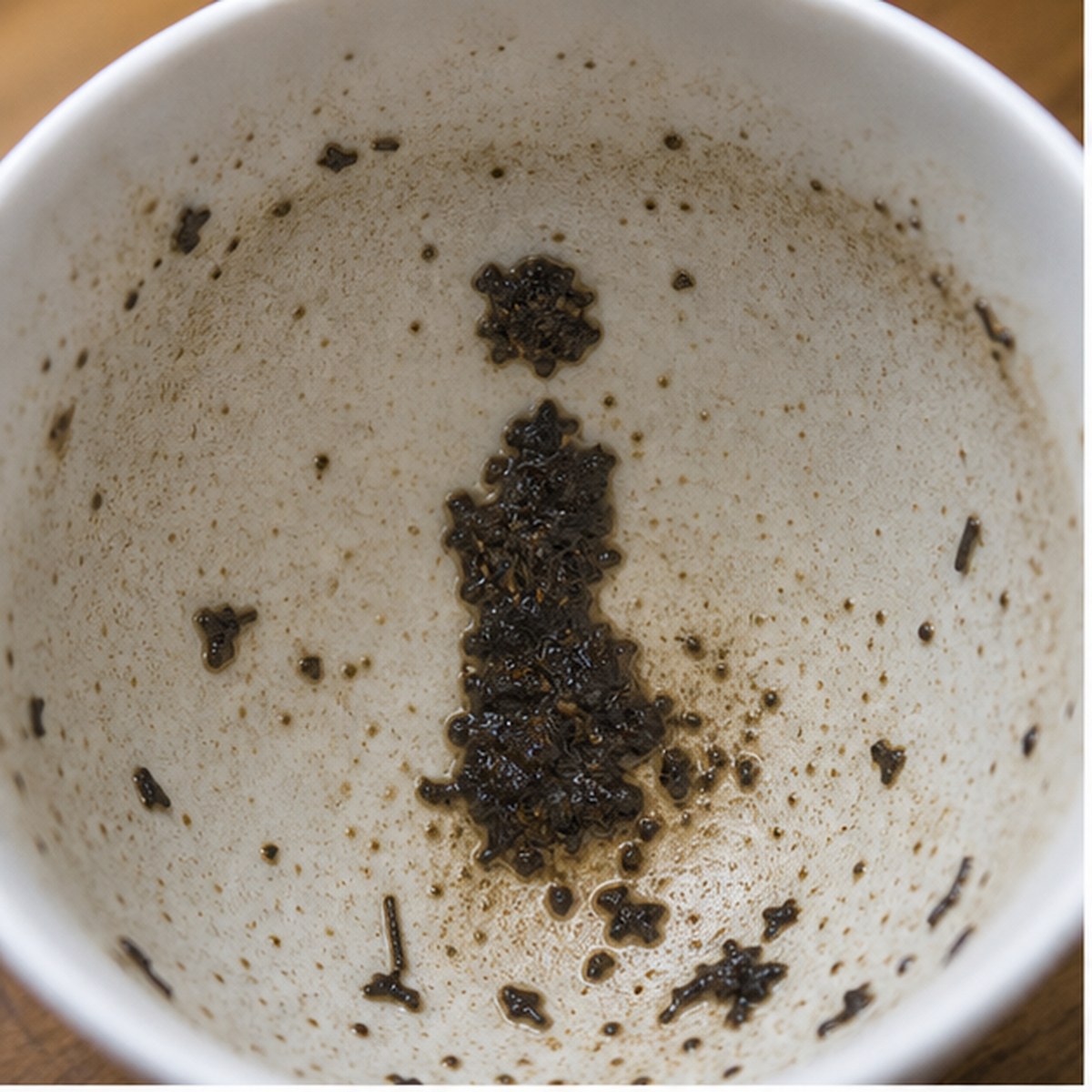 Monk tea leaf reading cup example