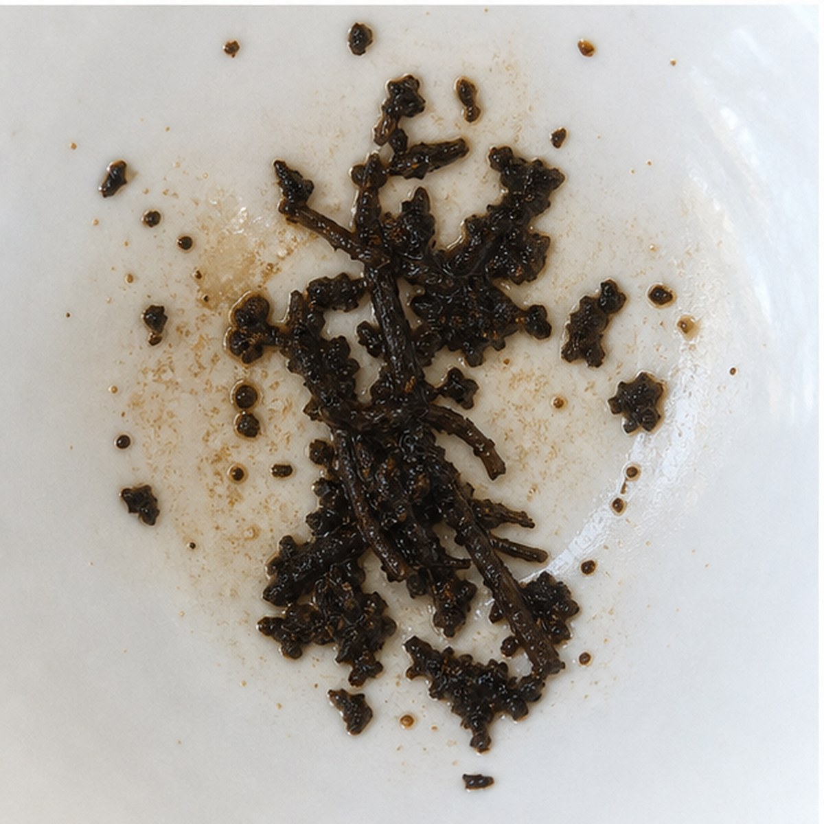 Monograms tea leaves cup variation two