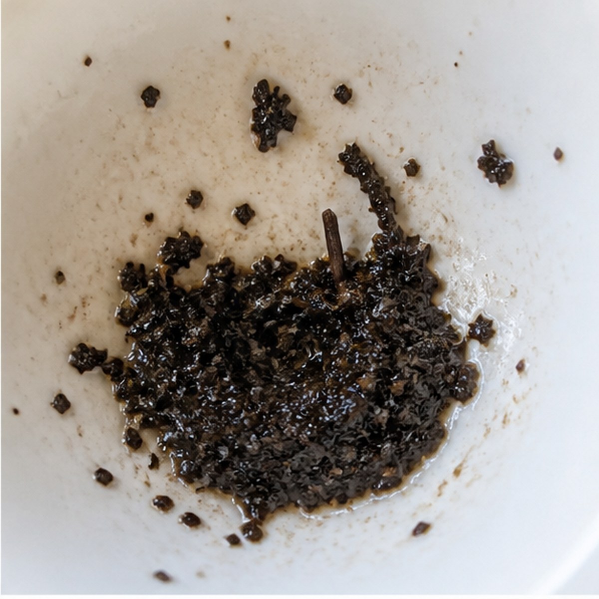 Mortar tea leaves cup variation one