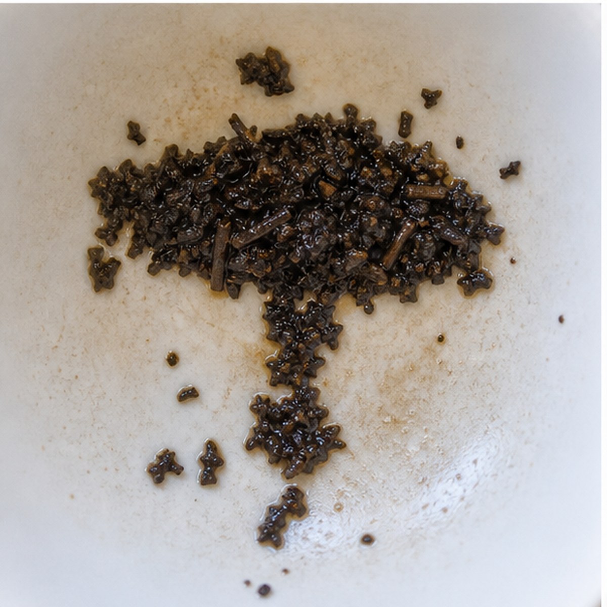 Mushroom tea leaves cup variation two