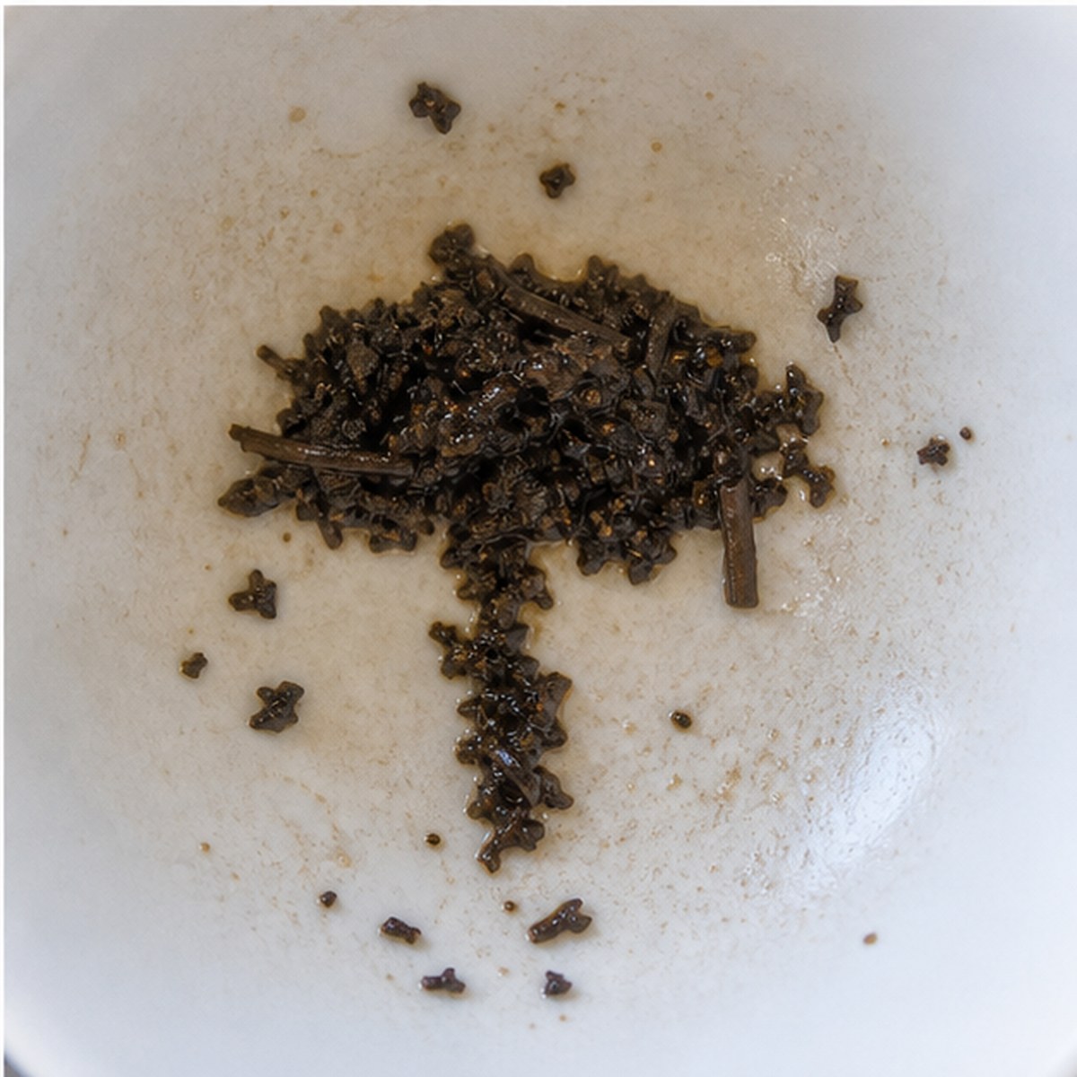 Mushroom tea leaves cup variation three