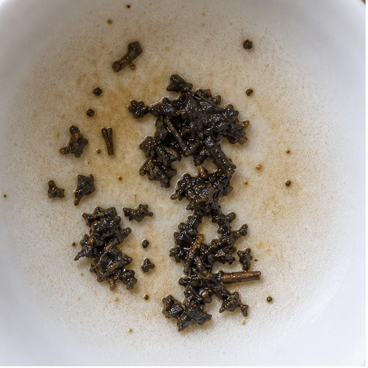 Nail tea leaf reading cup example