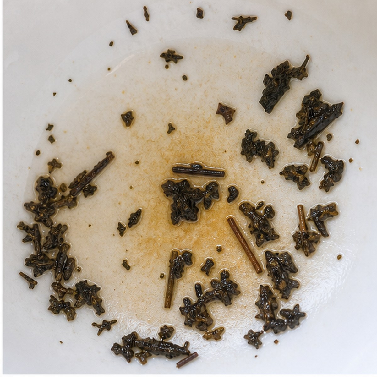 Needles tea leaves cup variation one