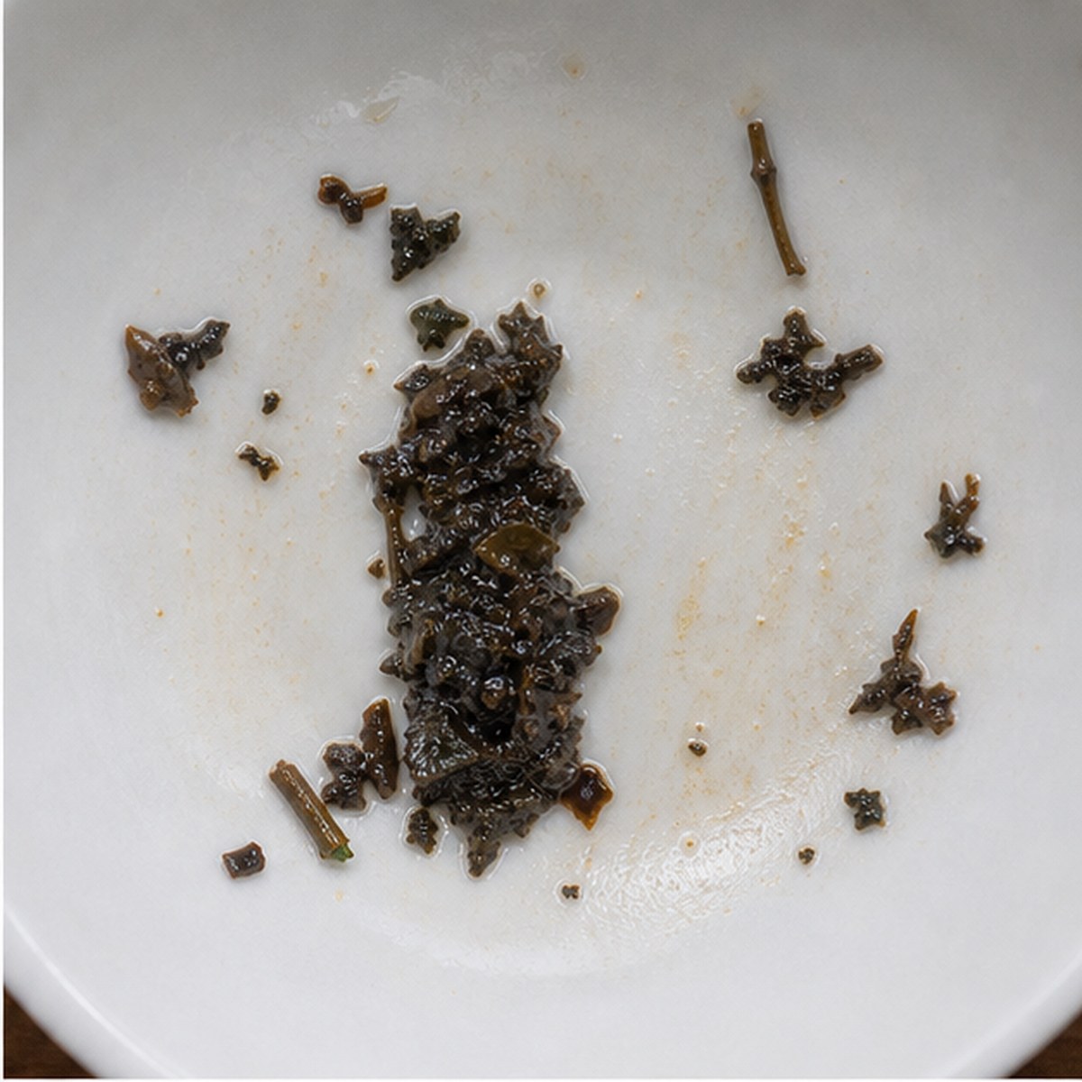 Oblong Figures tea leaves cup variation one