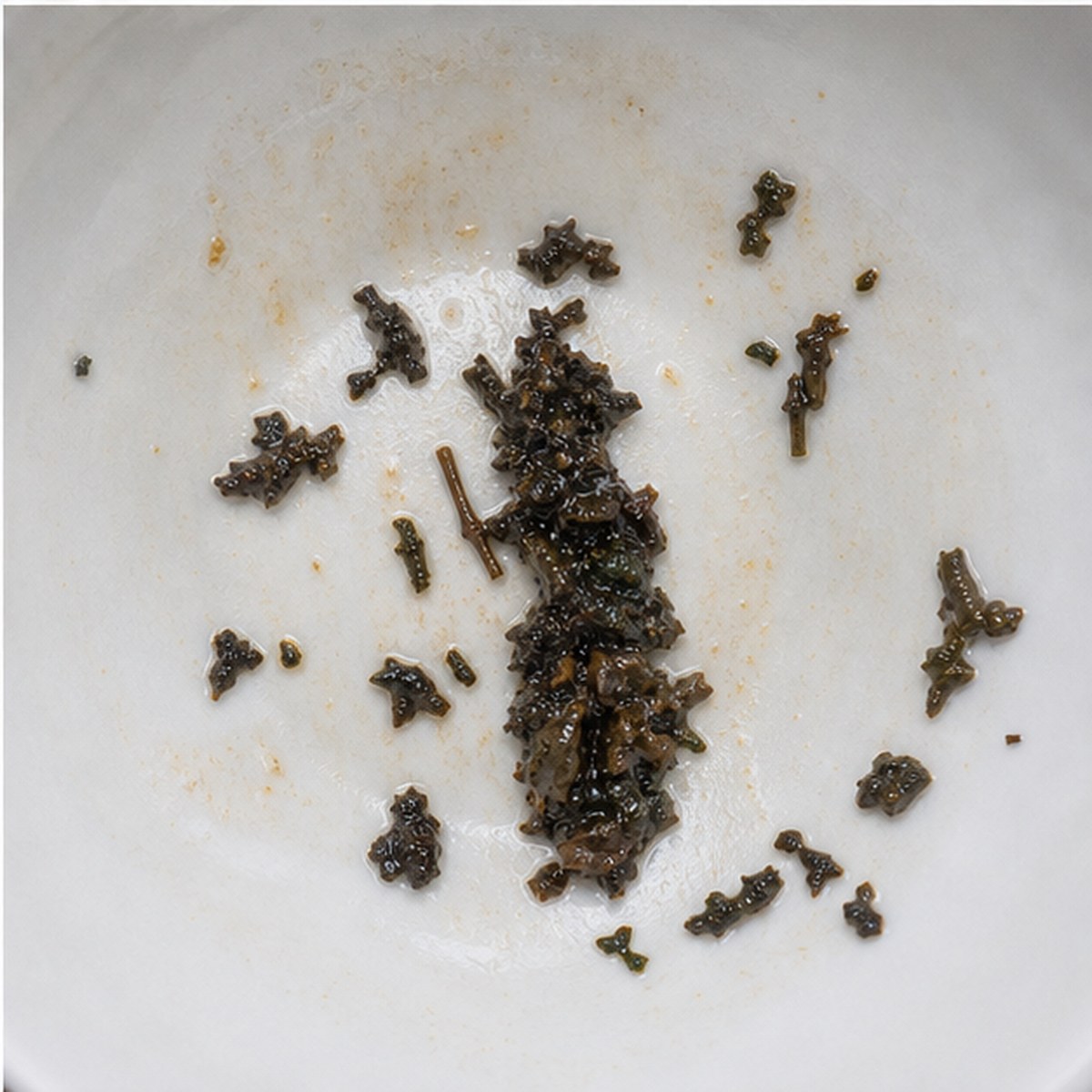 Oblong Figures tea leaves cup variation three