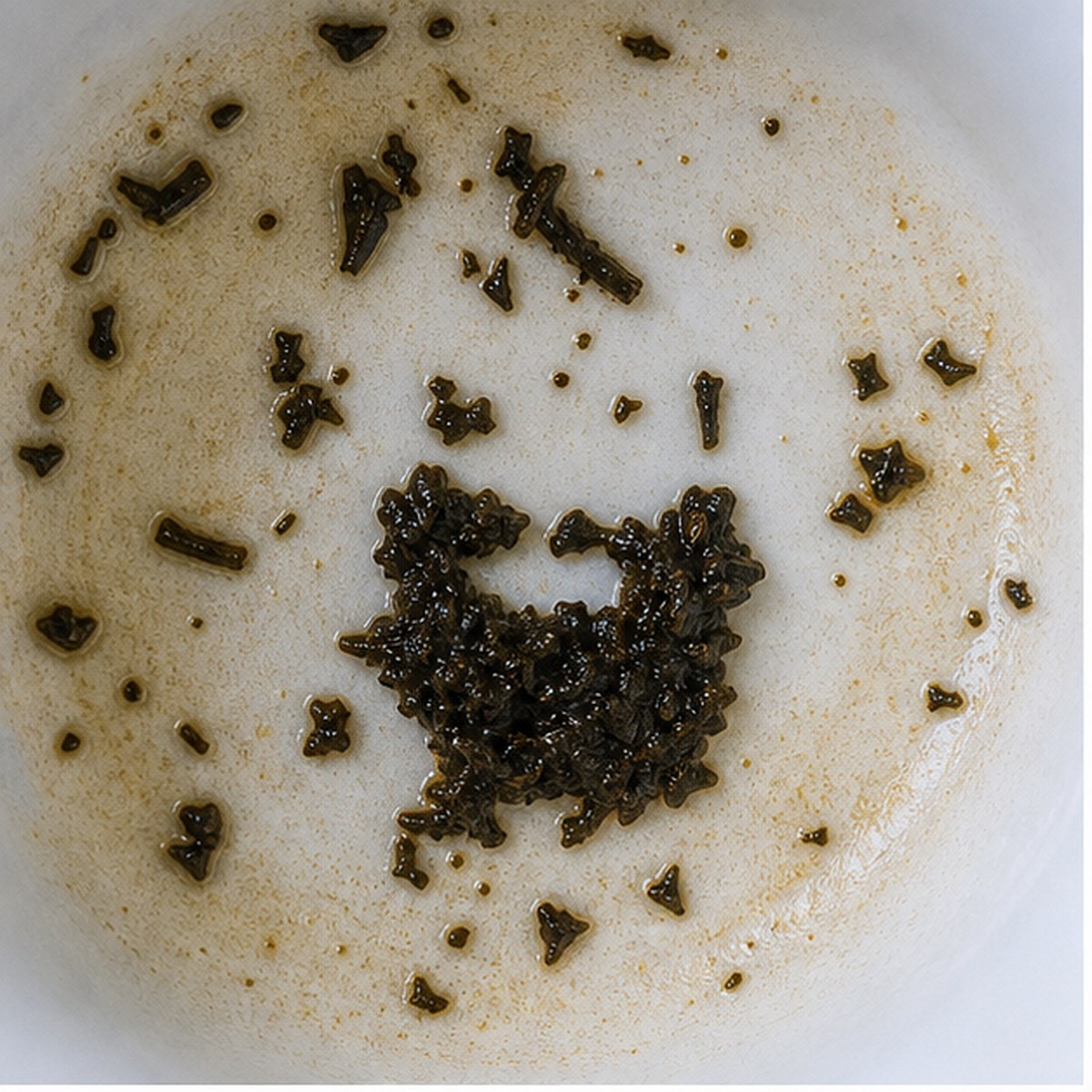 Pail tea leaf reading cup example