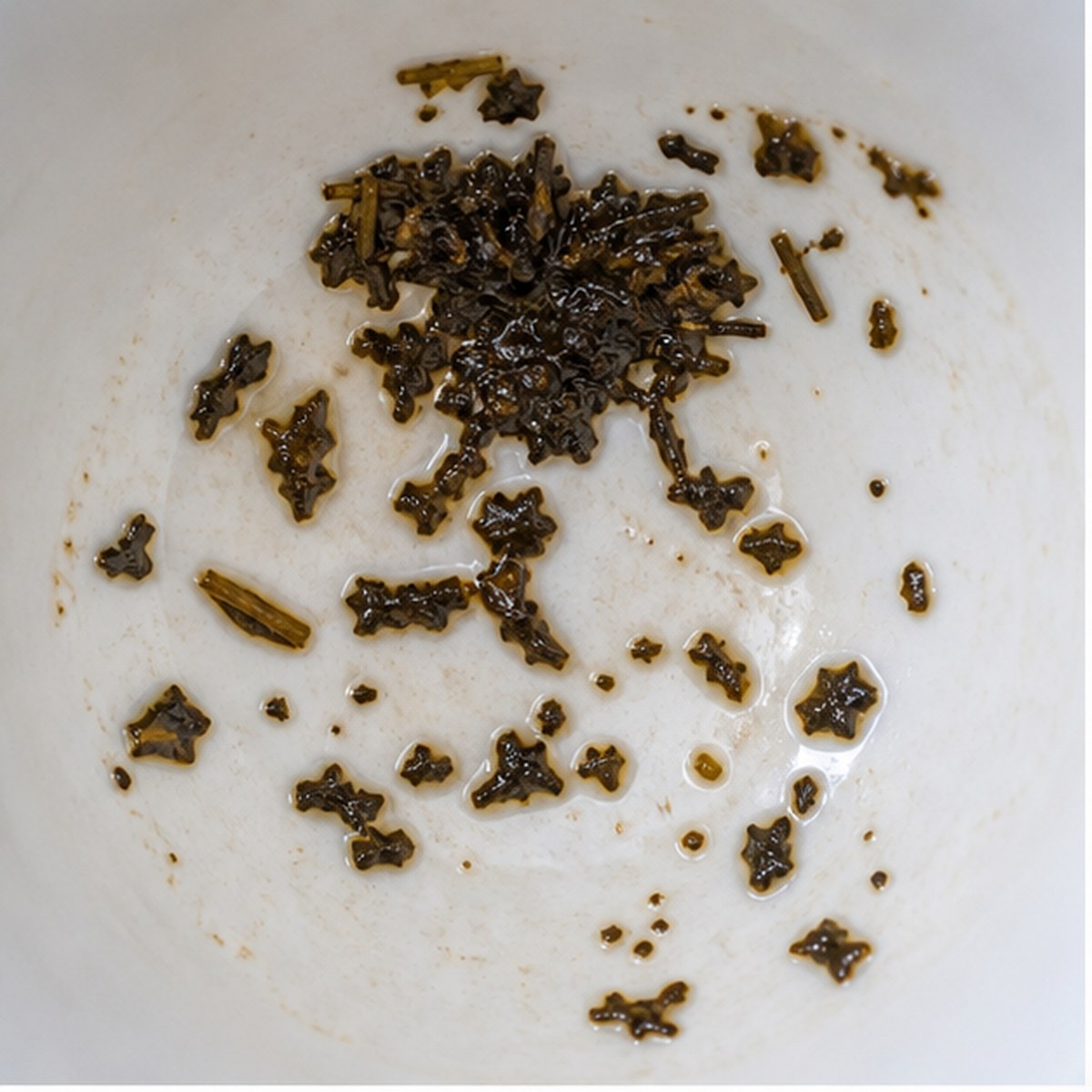 Palm-Tree tea leaf reading cup example