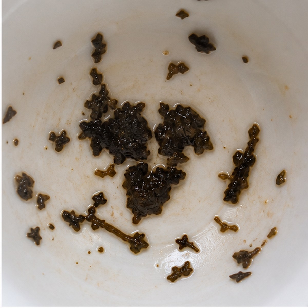 Pansy tea leaves cup variation one