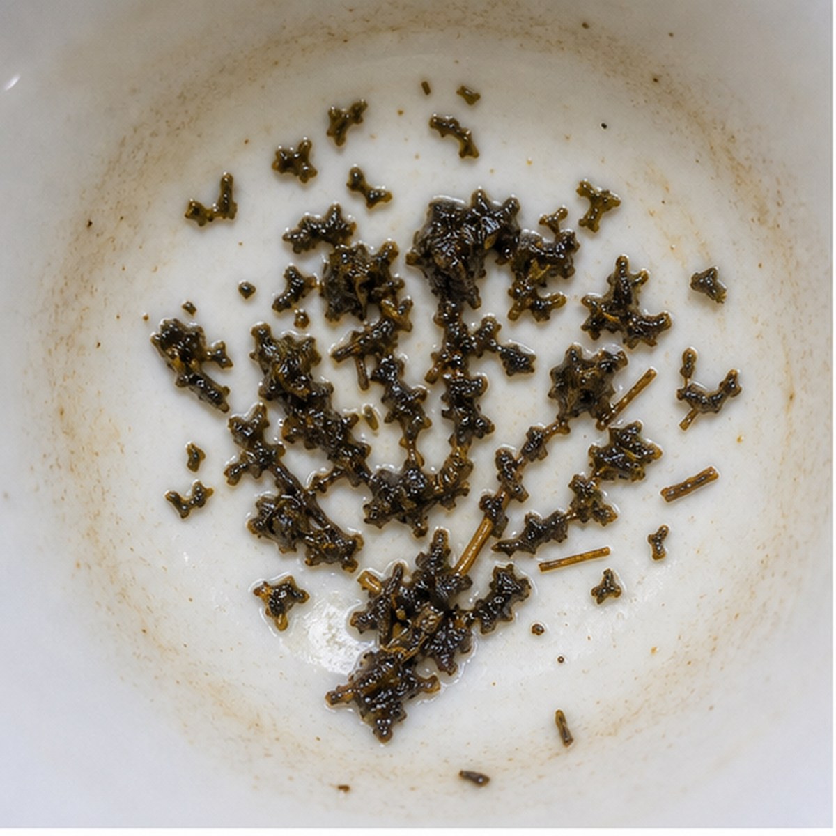 Peacock tea leaf reading cup example