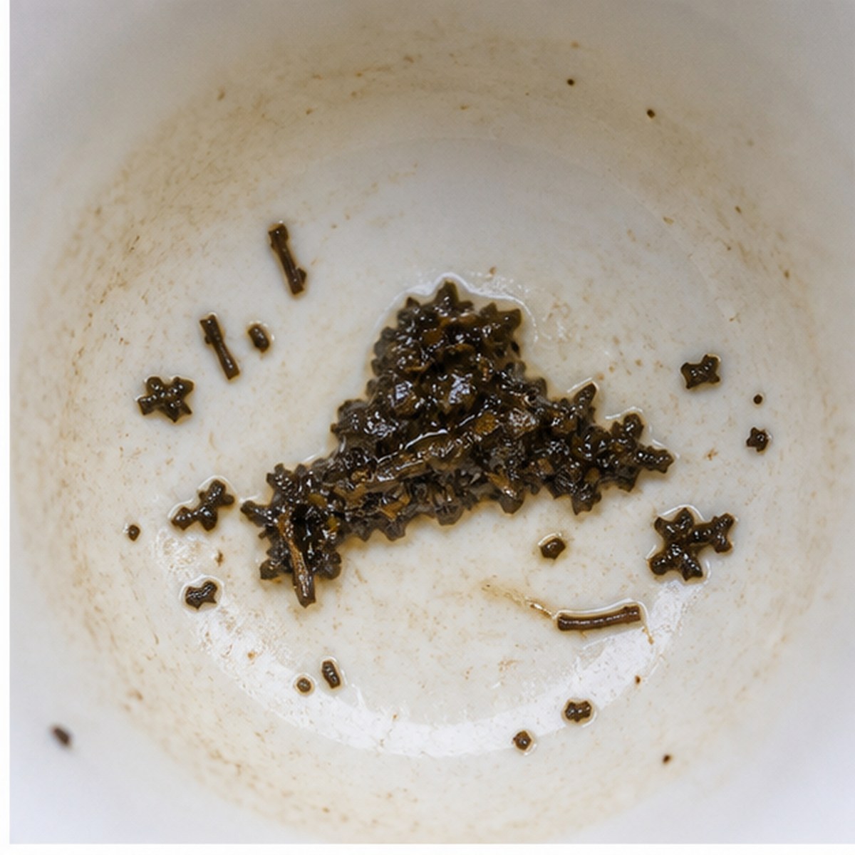 Peaked Cap tea leaves cup variation one