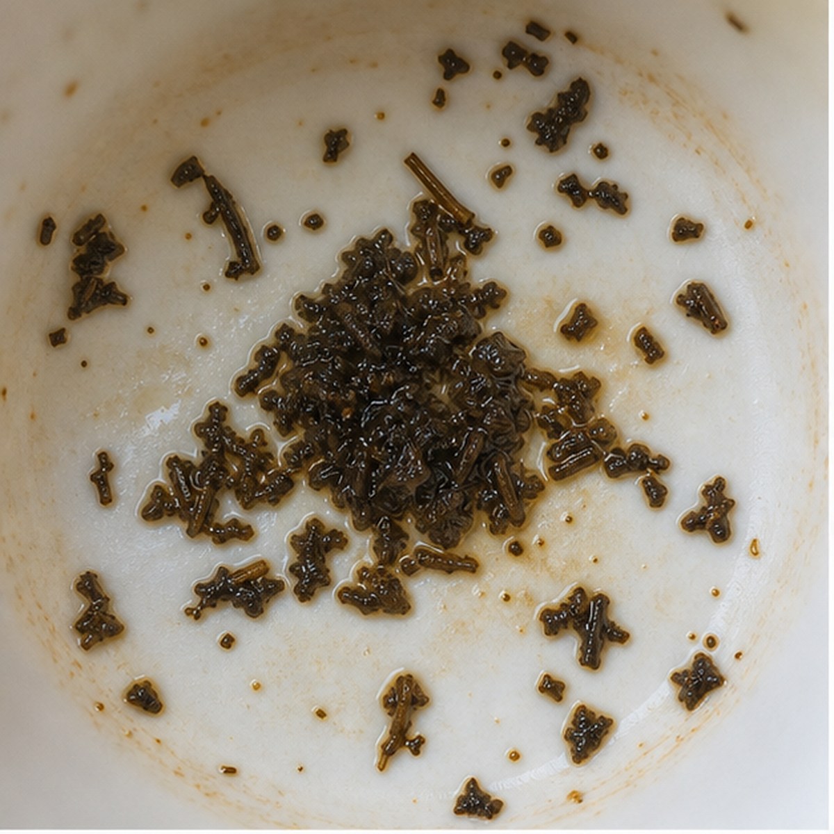 Peonies tea leaf reading cup example